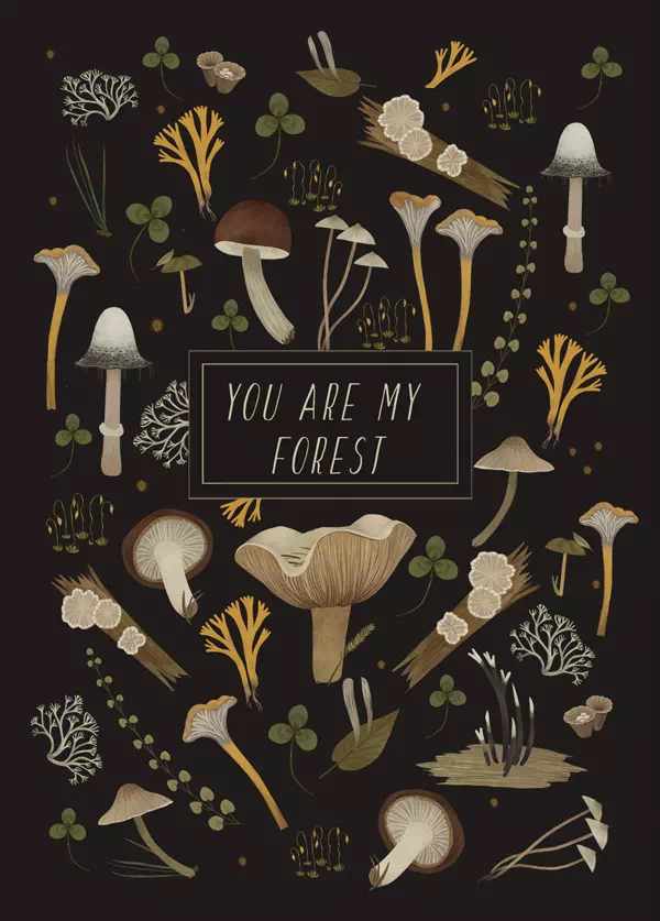 Открытка Дворникова А. «Ты — мой лес»2